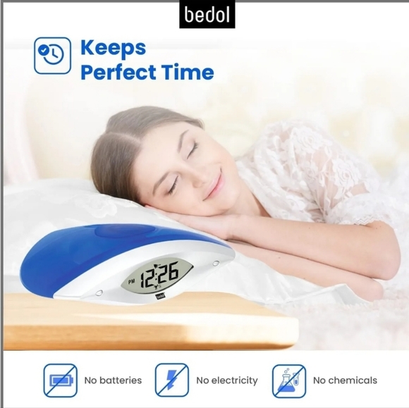 Bedol Recyclable & Eco-Friendly Water Clock Alarm Clock Powered by Water NIB - Picture 8 of 8